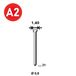 12500 POINTES MICROPointes fines BRADS JA-21 INOX - ASLAFIX - 6JA219