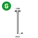 10000 POINTES MICROPointes fines BRADS JA-25 MM - ASLAFIX - 6JA251