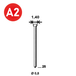 14000 POINTES MICROPointes fines BRADS JA-25 INOX - ASLAFIX - 6JA259