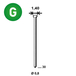 14000 POINTES MICROPointes fines BRADS JA-30 MM - ASLAFIX - 6JA301