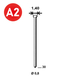 14000 POINTES MICROPointes fines BRADS JA-30 INOX - ASLAFIX - 6JA309