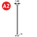 14000 POINTES MICROPointes fines BRADS JA-35 INOX - ASLAFIX - 6JA359