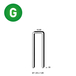 13900 AGRAFES L-35 GALVA RÉSINÉES - ASLAFIX - 6L-351