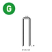 12100 AGRAFES L-40 GALVA RÉSINÉES - ASLAFIX - 6L-401