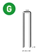 10400 AGRAFES L-50 GALVA RÉSINÉES - ASLAFIX - 6L-501