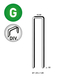 10400 AGRAFES L-50 DIVERGALVA - ASLAFIX - 6L-502