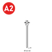 2500 Pointes fines BRADS N-35 INOX - ASLAFIX - 6N-359