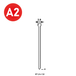 2500 Pointes fines BRADS N-45 INOX - ASLAFIX - 6N-459