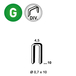 10000 AGRAFES O-10 DIVERGENTE - ASLAFIX - 6O-101D