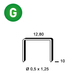 8000 AGRAFES P-10 GALVA - ASLAFIX - 6P-101