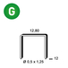 6000 AGRAFES P-12 GALVA - ASLAFIX - 6P-121
