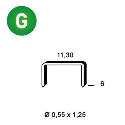 5000 AGRAFES PB-06 GALVA - ASLAFIX - 6PB061
