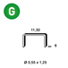 5000 AGRAFES PB-06 GALVA - ASLAFIX - 6PB061