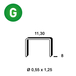 4300 AGRAFES PB-08 GALVA - ASLAFIX - 6PB081