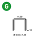 3360 AGRAFES PB-10 GALVA - ASLAFIX - 6PB101