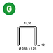 2880 AGRAFES PB-12 GALVA - ASLAFIX - 6PB121