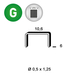 AGRAFES PF-06 BLISTER 1440 - ASLAFIX - 6PF061BL