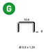5000 AGRAFES PF-06 GALVA - ASLAFIX - 6PF061