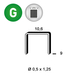 AGRAFES PF-09 BLISTER 1440 - ASLAFIX - 6PF091BL