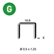 5000 AGRAFES PF-09 GALVA - ASLAFIX - 6PF091