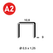 5000 AGRAFES PF-09 INOX - ASLAFIX - 6PF099