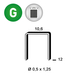 AGRAFES PF-12 BLISTER 1440 - ASLAFIX - 6PF121BL