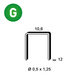 4000 AGRAFES PF-12 GALVA - ASLAFIX - 6PF121