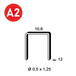 4000 AGRAFES PF-12 INOX - ASLAFIX - 6PF129