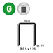 AGRAFES PF-14 BLISTER 1440 - ASLAFIX - 6PF141BL