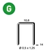 3000 AGRAFES PF-14 GALVA - ASLAFIX - 6PF141