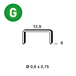 10000 AGRAFES PM-06 GALVA - ASLAFIX - 6PM061