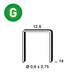 10000 AGRAFES PM-14 GALVA - ASLAFIX - 6PM141