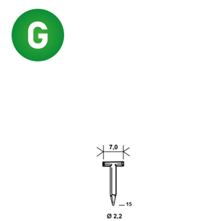 2000 POINTES T-15 BÉTON - ASLAFIX - 6T-152