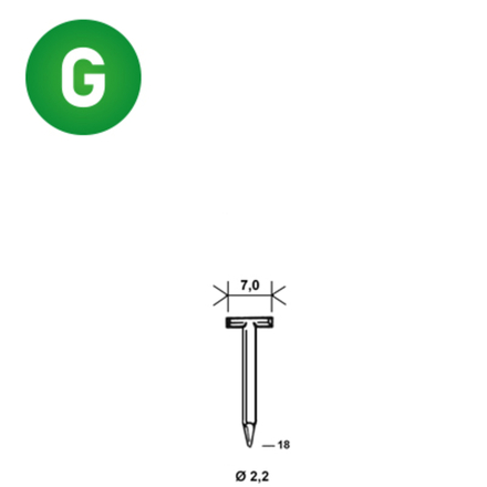2000 POINTES T-18 BÉTON - ASLAFIX - 6T-182