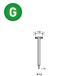 10000 POINTES T-32 GALVA - ASLAFIX - 6T-322