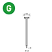 10000 POINTES T-45 GALVA - ASLAFIX - 6T-452