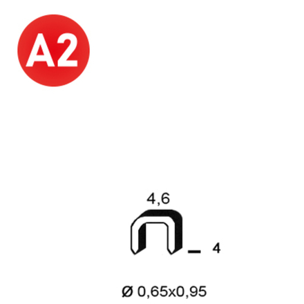 10000 AGRAFES TB-04 INOX - ASLAFIX - 6TB049