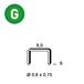 10000 AGRAFES V-06 GALVA - ASLAFIX - 6V-061