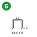 10000 AGRAFES V-08 GALVA - ASLAFIX - 6V-081