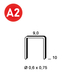 10000 AGRAFES V-10 INOX - ASLAFIX - 6V-109