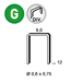 10000 AGRAFES V-12 DIVERGENTES - ASLAFIX - 6V-121D