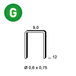 10000 AGRAFES V-12 GALVA - ASLAFIX - 6V-121