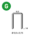 10000 AGRAFES V-14 GALVA - ASLAFIX - 6V-141