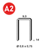 7500 AGRAFES V-14 INOX - ASLAFIX - 6V-149