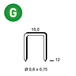 10000 AGRAFES VF-12 GALVA - ASLAFIX - 6VF121