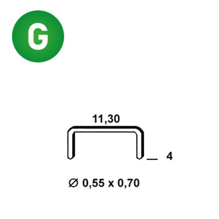 10000 AGRAFES VX-04 GALVA - ASLAFIX - 6VX041