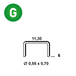 6000 AGRAFES VX-06 GALVA - ASLAFIX - 6VX061