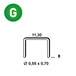 5000 AGRAFES VX-08 GALVA - ASLAFIX - 6VX081