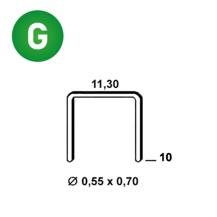 4000 AGRAFES VX-10 GALVA - ASLAFIX - 6VX101
