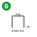 4000 AGRAFES VX-10 GALVA - ASLAFIX - 6VX101
